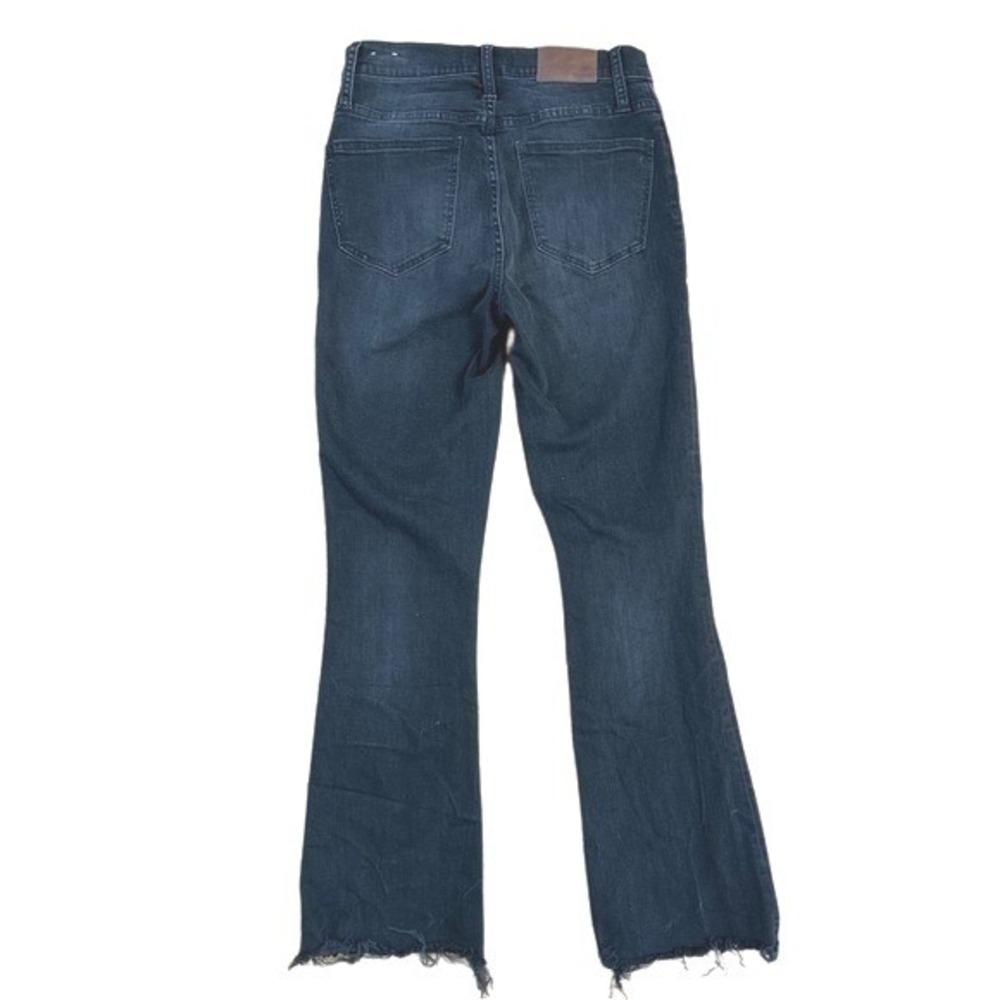 Madewell Tall Cali‎ Demi-Boot Jeans in Berkeley Black: Chewed-Hem Edition Sz 26T - Picture 4 of 7